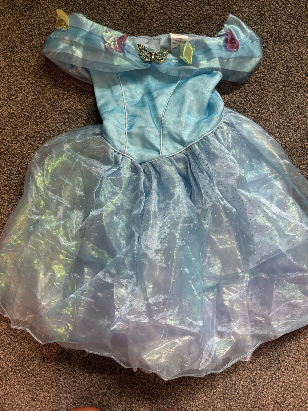 Disney Light Blue Iridescent Butterfly Princess Costume
